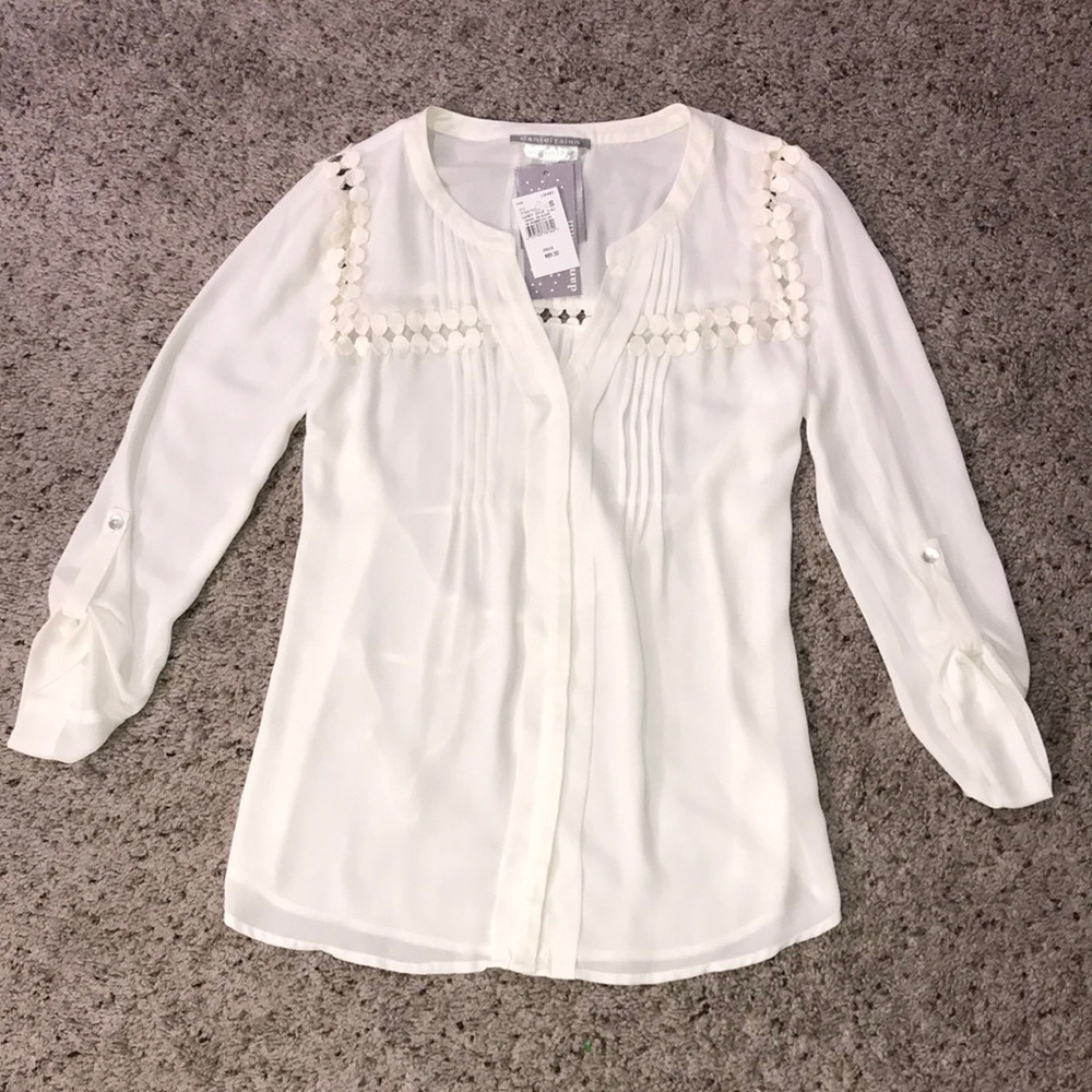 NWT Daniel Rainn/ A Pea In The Pod Beautiful Long Sleeve Maternity Top Small